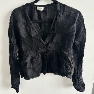 Wilfred Black peplum blouse